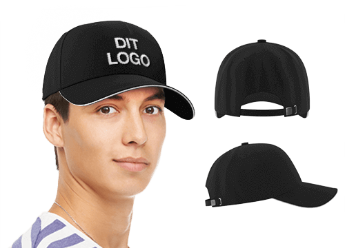 Mode Plus - Mærkebeskyttede kasketter med logo Mode Plus - Mærkebeskyttede kasketter med logo