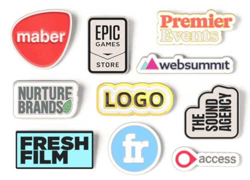 Emalje-badge - Emalje-pins med logo Emalje-badge - Emalje-pins med logo