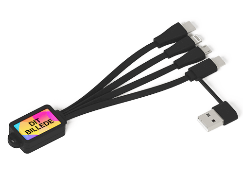 Multi - Multi USB kabel med logo Multi - Multi USB kabel med logo