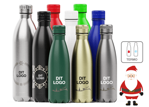 Nova Pure Christmas - Speciallavet Vand flasker med logo