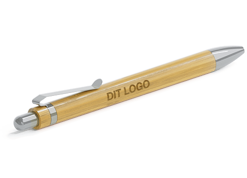 Essence - Salgsfremmende Bambus kuglepenne med logo