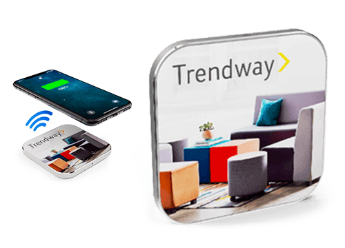 Edge - Trådløs oplader med logo Edge - Trådløs oplader med logo