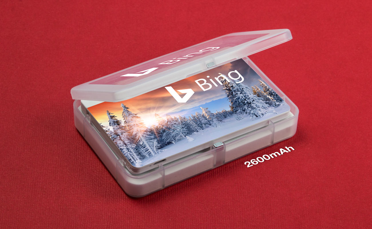 Card - Personaliseret kort bærbar oplader gallery thumbnail