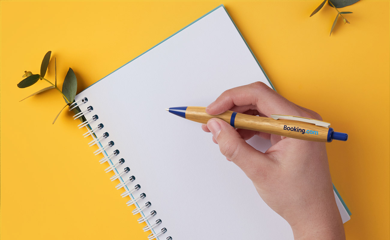 Contour - Bambus Kuglepenne med logo gallery thumbnail