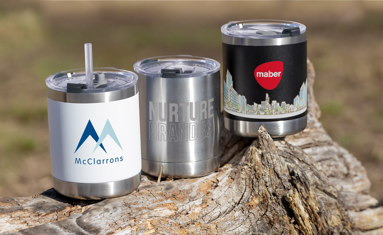 Crew - Dobbeltisoleret rustfri stål tumbler, med logo gallery thumbnail