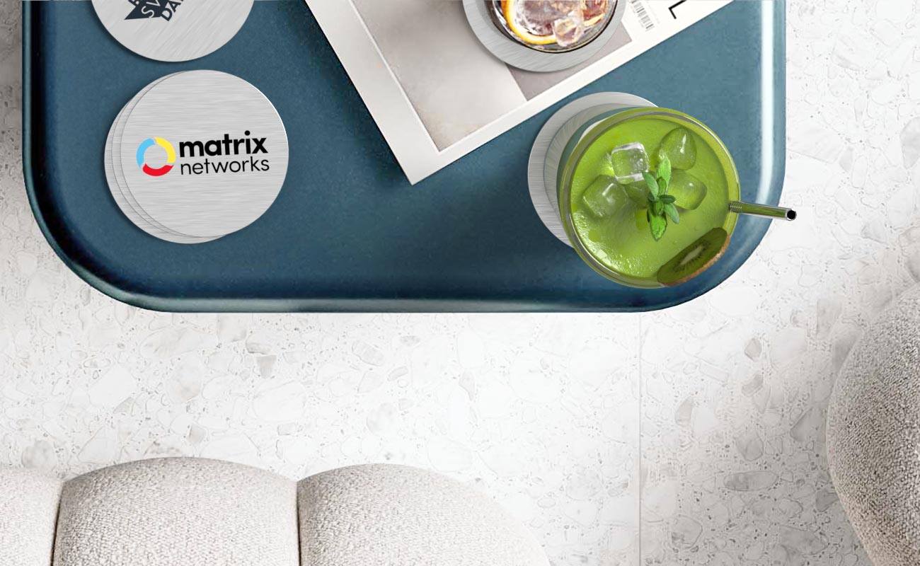 Disc - Tilpassede Coastere i aluminium gallery thumbnail