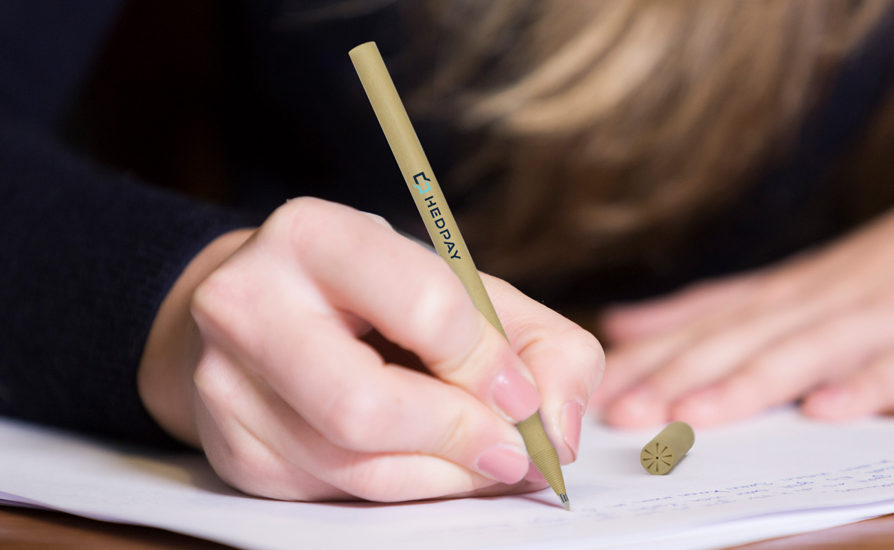 Earth - Genbrugspap Kuglepenne med logo gallery thumbnail