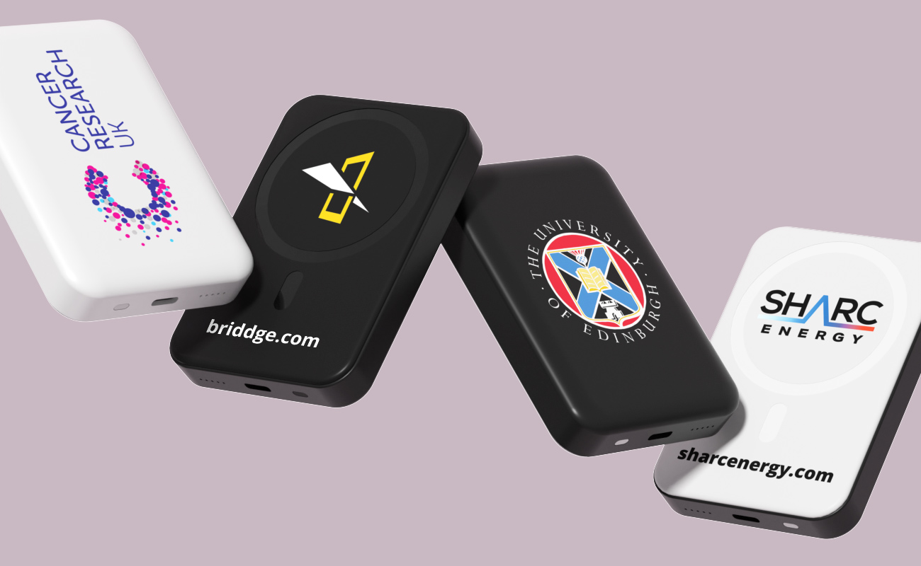 Force - Salgsfremmende Magnetiske trådløse powerbanks med logo gallery thumbnail
