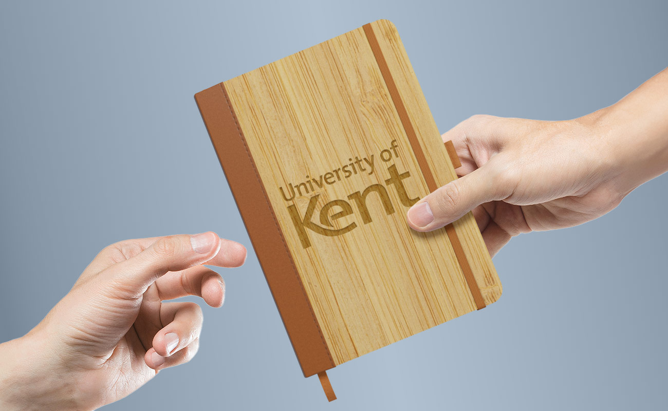 Grove - Salgsfremmende Notesbøger i bambus med logo gallery thumbnail