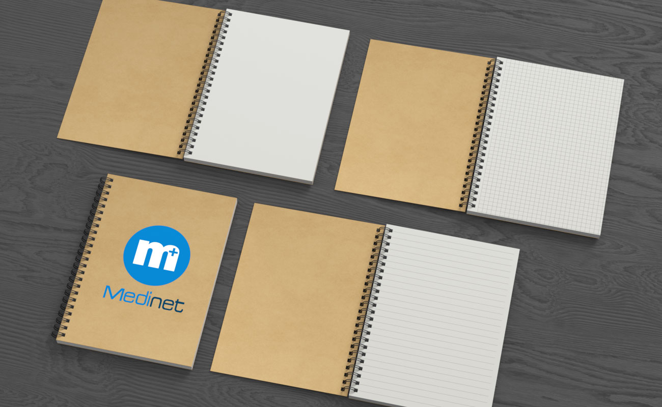 Helix - salgsfremmende Notesbøger med logo gallery thumbnail