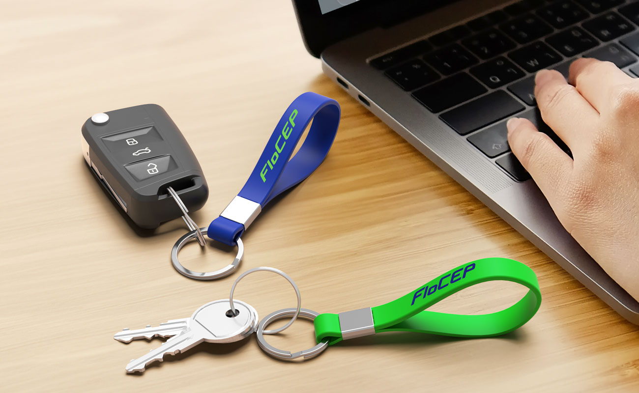 Jangle - Salgsfremmende Nøgleringe af silikone med logo gallery thumbnail