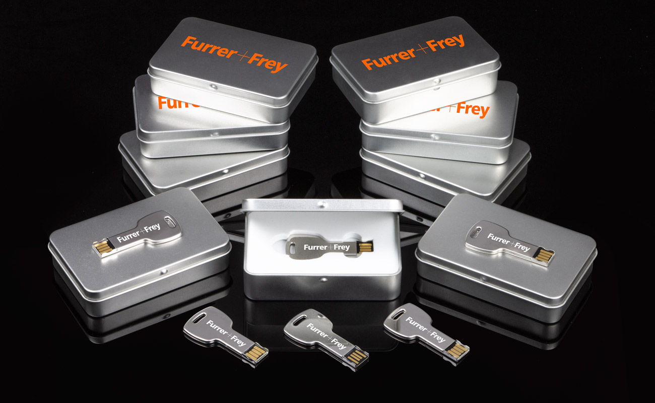 Key - USB Stick Med Logo gallery thumbnail