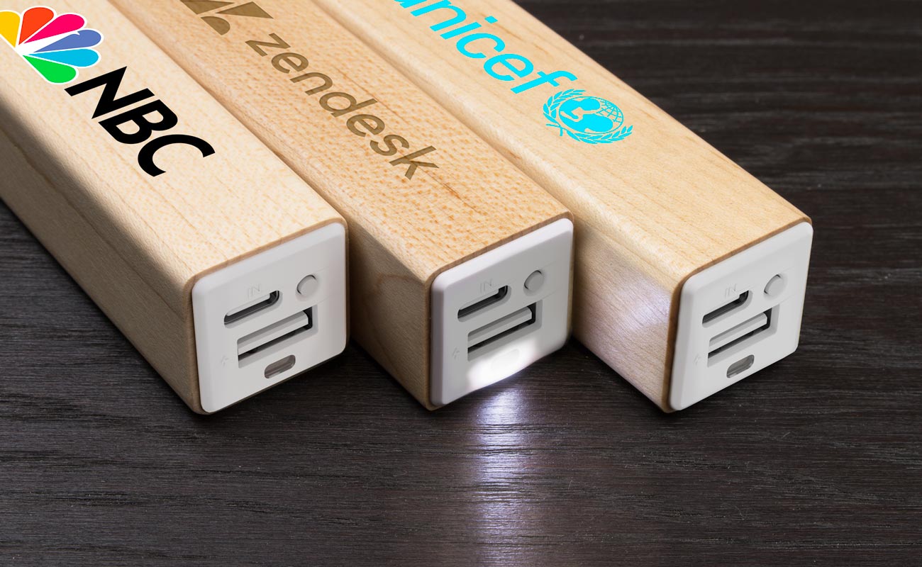 Maple - Powerbank med Tryk gallery thumbnail