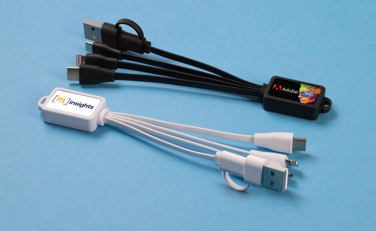 Multi - Logo multi USB ladekabel sæt gallery thumbnail