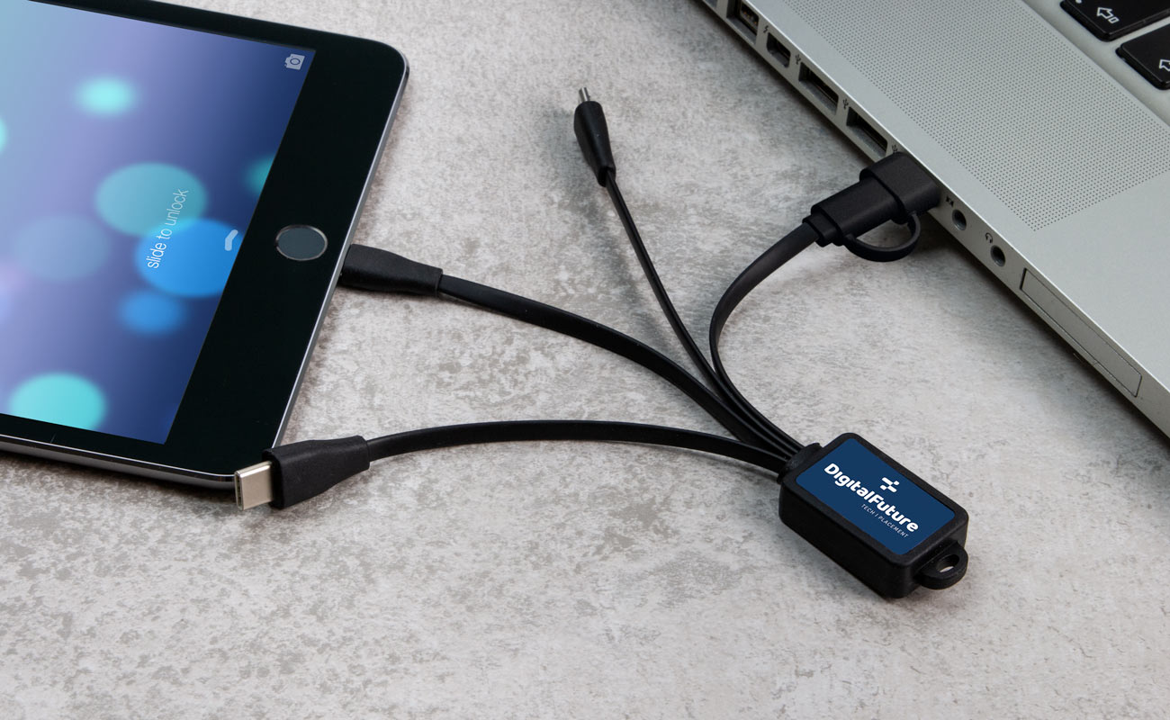 Multi - Multi USB kabelsæt med logo gallery thumbnail