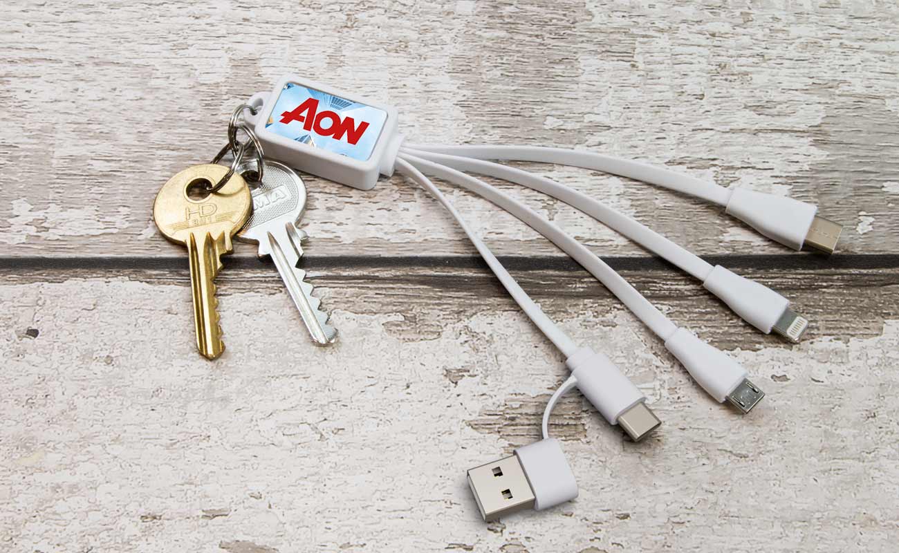 Multi - Multi ladekabel USB sæt med logo gallery thumbnail