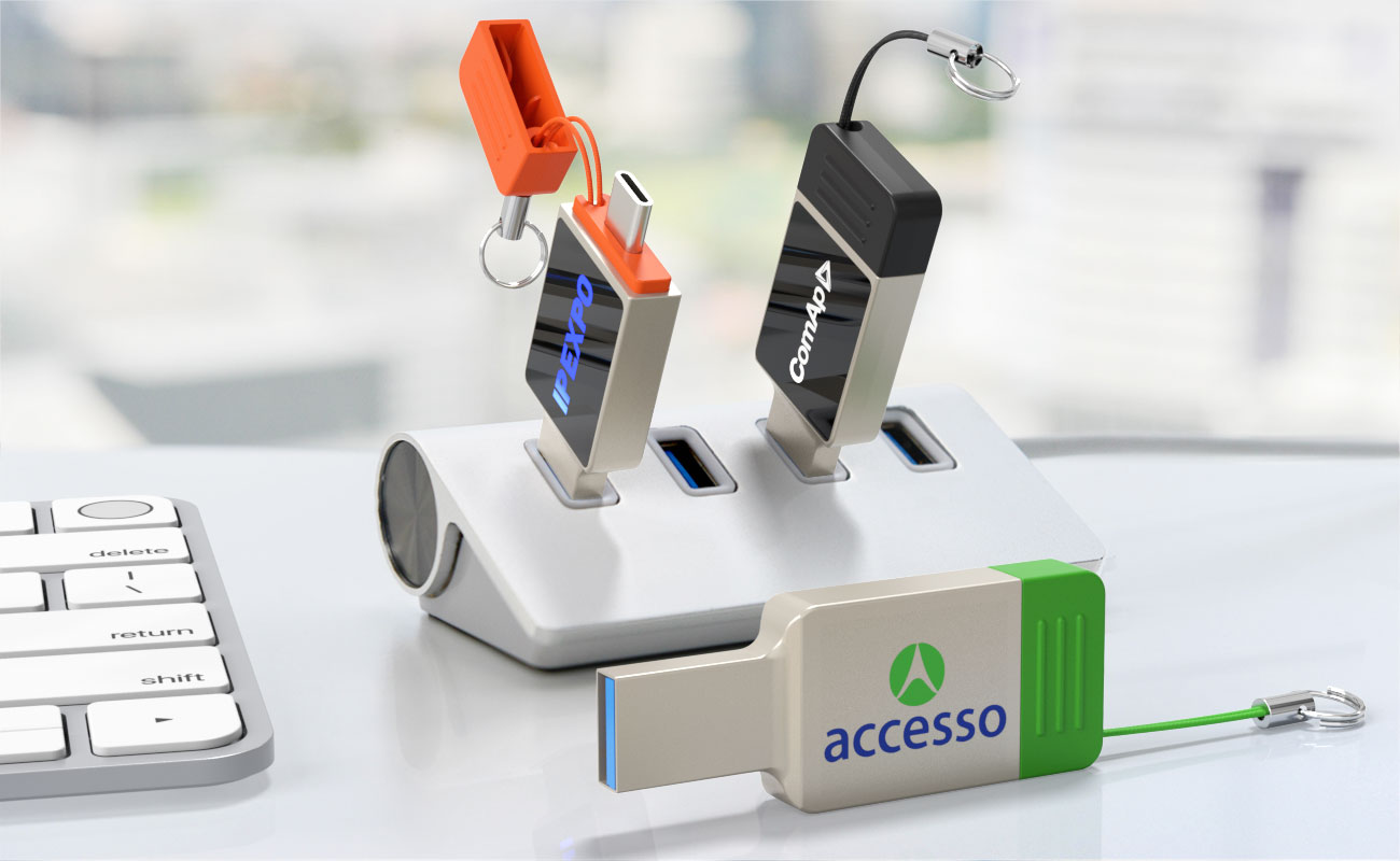 Neon - USB-C Stik med Logo gallery thumbnail