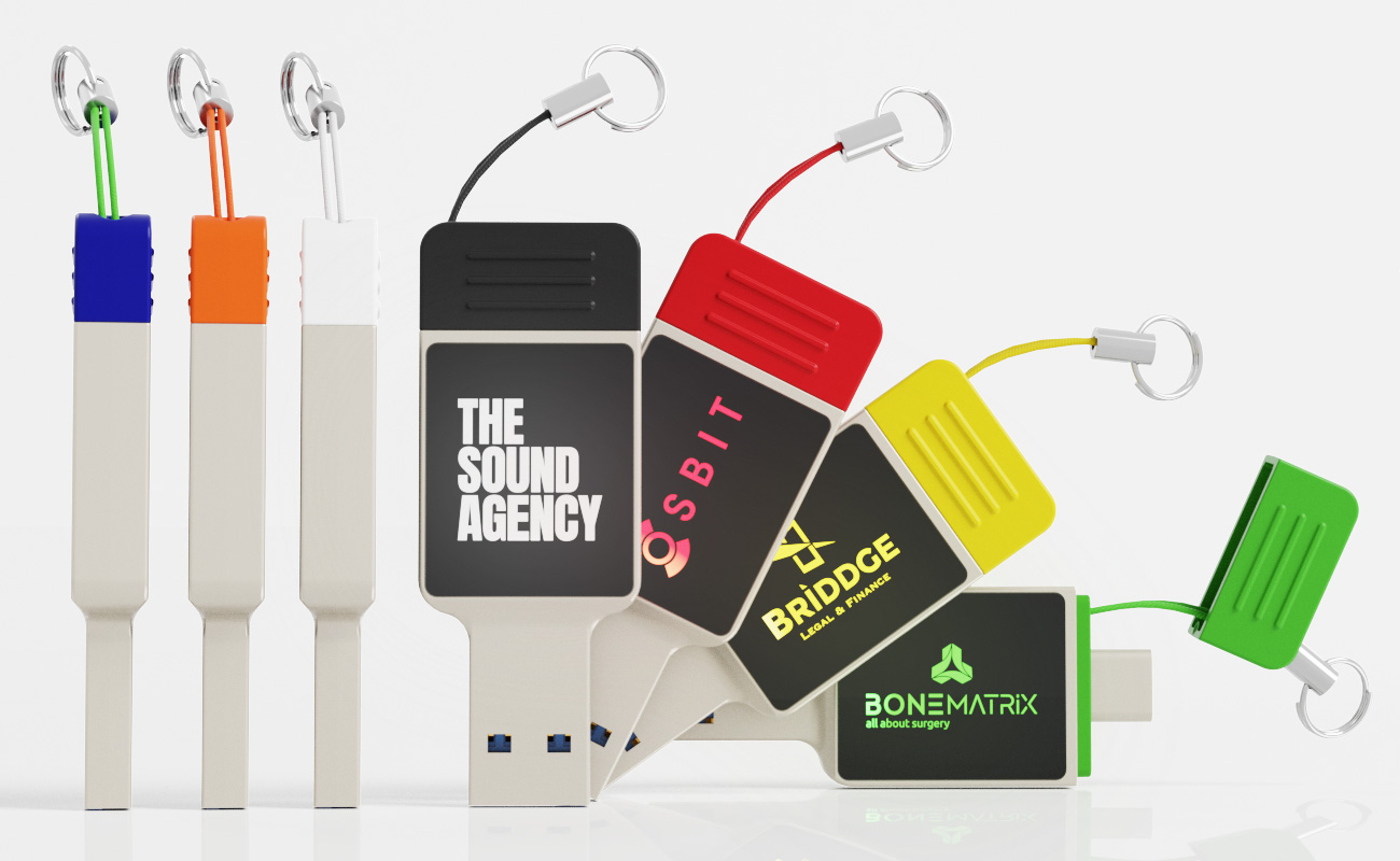 Neon - USB-C Nøgle med Logo gallery thumbnail