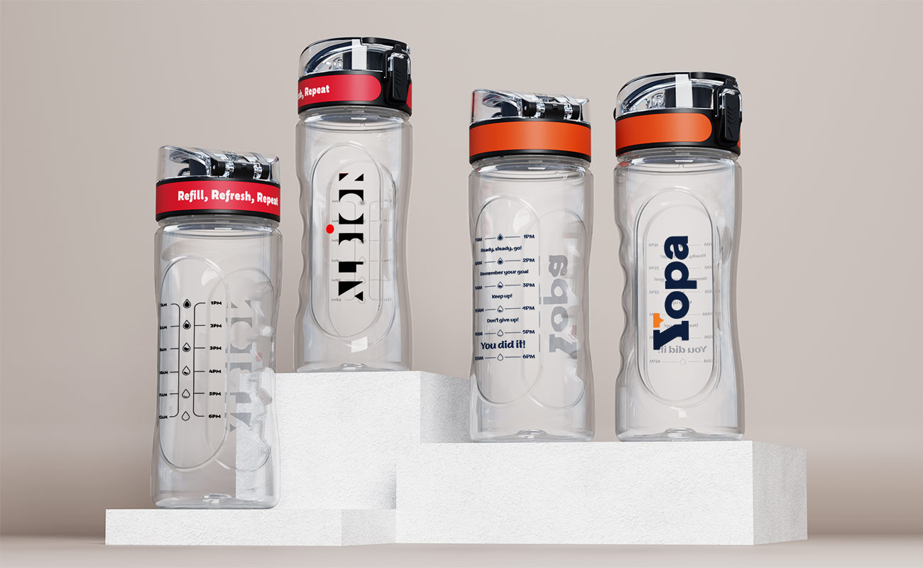 Pacific - Salgsfremmende Plastic Vandflasker med logo gallery thumbnail