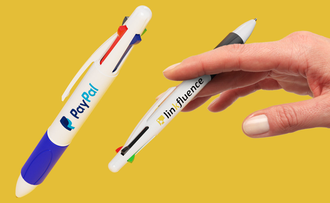 Quad - Tilpassede reklamekuglepenne med fire blækfarver gallery thumbnail