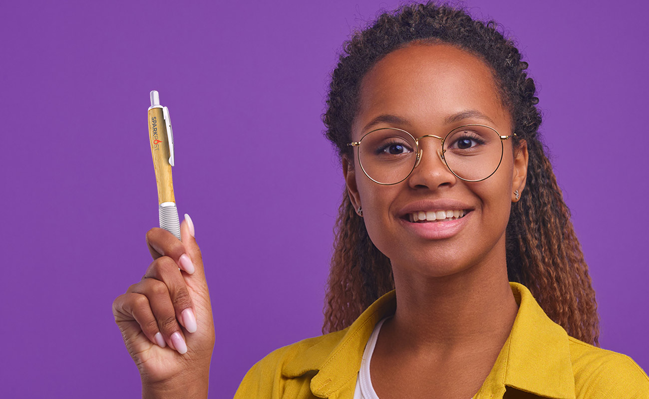 Ridge - Bambus Kuglepenne med logo gallery thumbnail