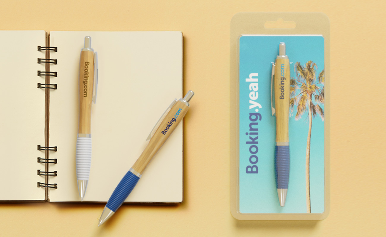 Ridge - Salgsfremmende Bambus Kuglepenne med logo gallery thumbnail