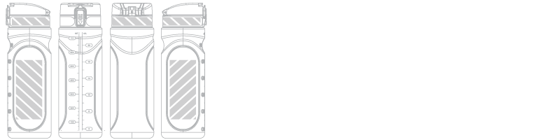 Shaker-flaske Silketryk Shaker-flaske Silketryk