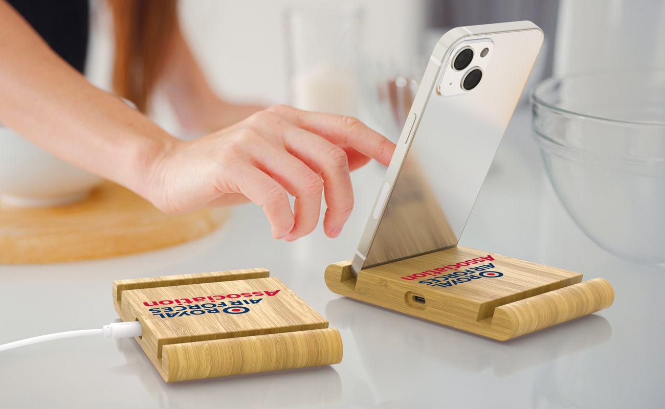 Terra - Trådløs oplader med logo gallery thumbnail