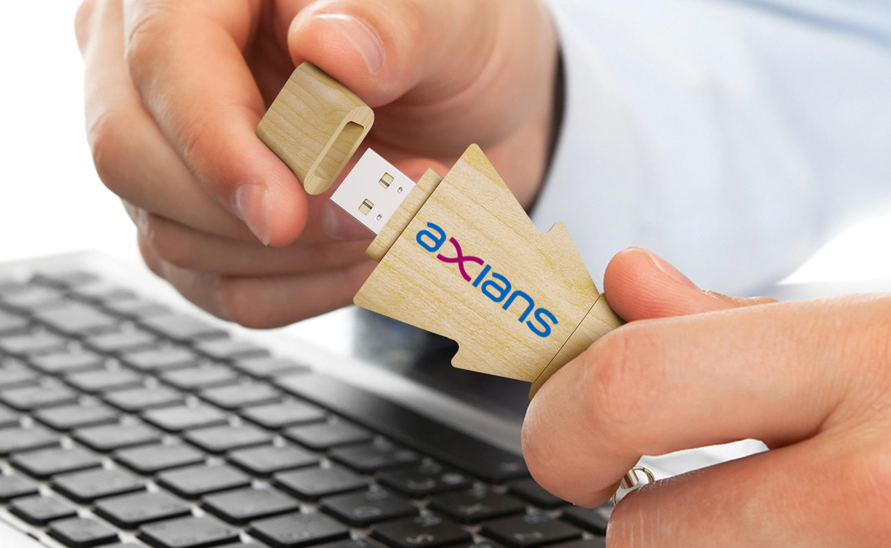 Tree Duo - USB Nøgle Med Logo gallery thumbnail