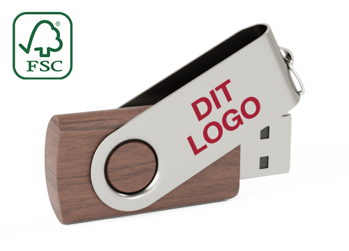 Twister Wood - USB Nøgler Med Logo