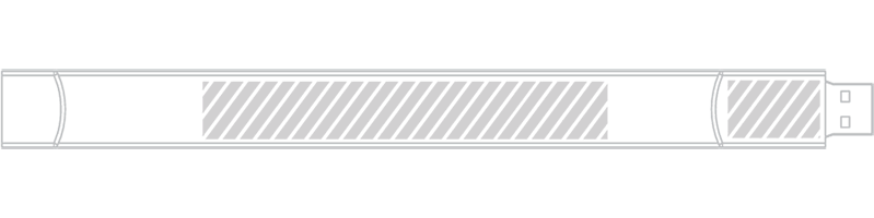 USB armbånd Silketryk