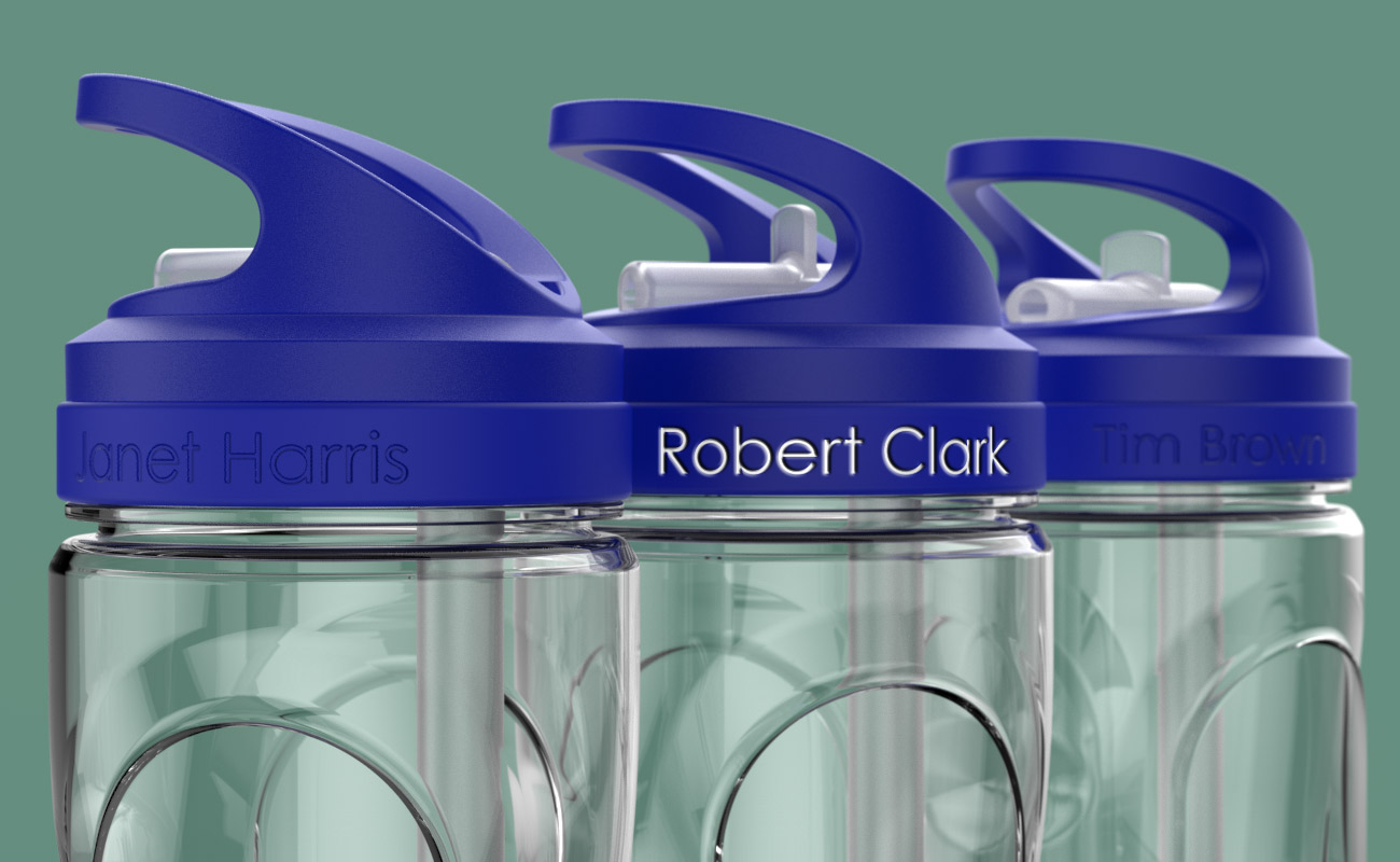 Wave - Plastic Vandflasker efter dit design gallery thumbnail